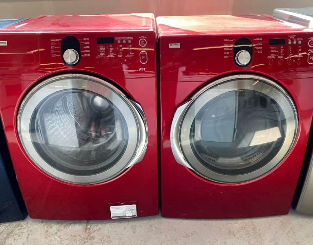 Red kenmore washer