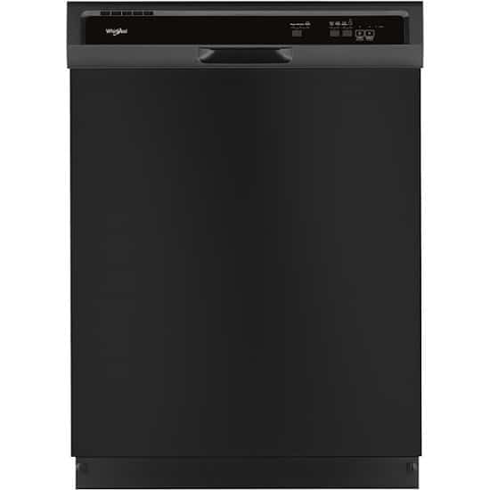 Whirlpool 24 Inch Built-In Black Dishwasher