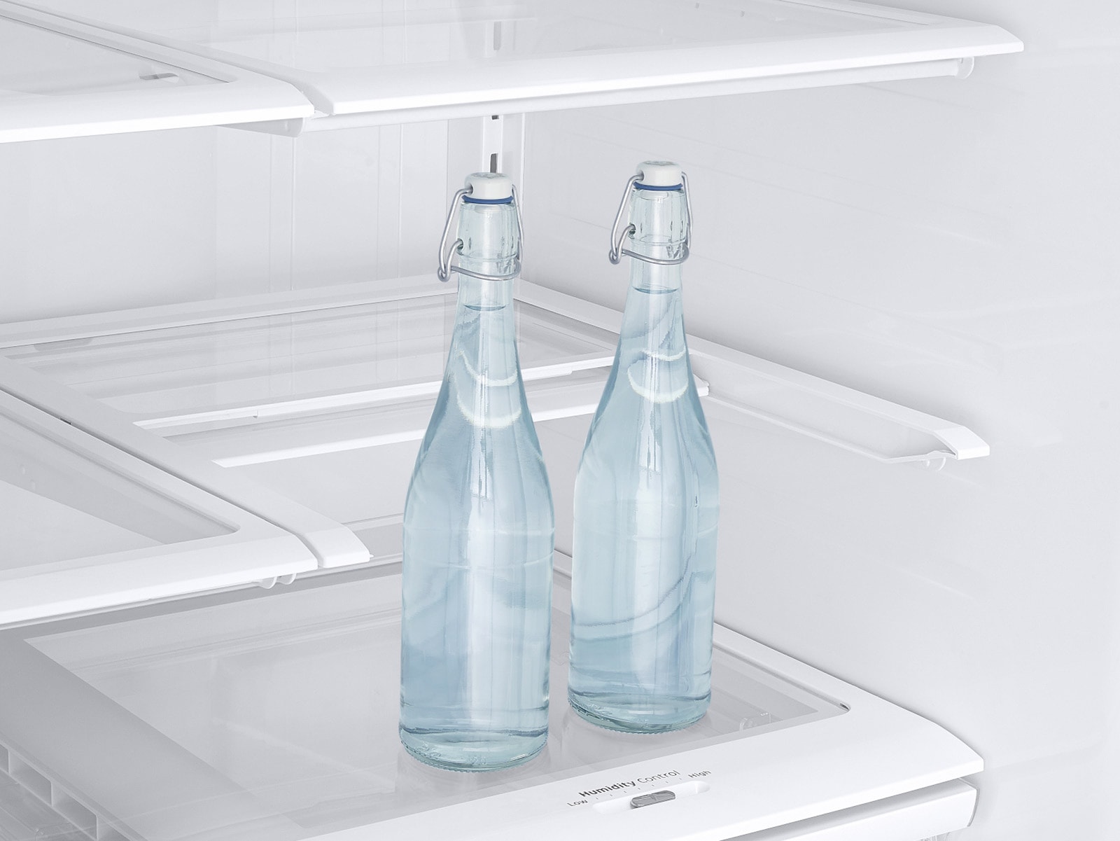 two bottles in samsung fridge